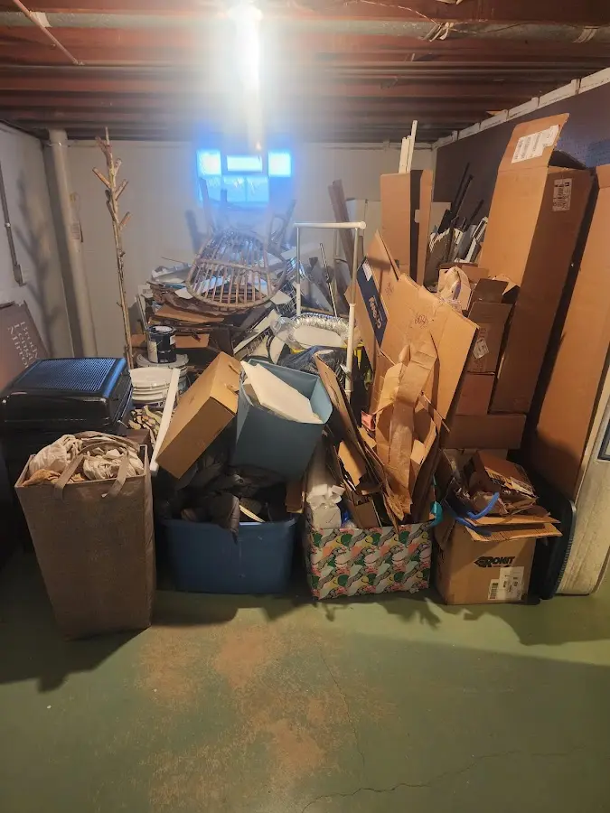 Roll-off dumpster container at job site for Yard Waste Dumpster Rental in Reidsville